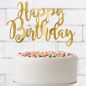 Preview: Cake Topper Happy Birthday in Gold